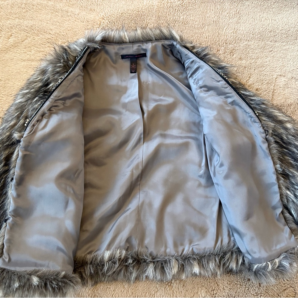 Andrea Behar days fur jeweled jacket, Women’s Small - Picture 6 of 10